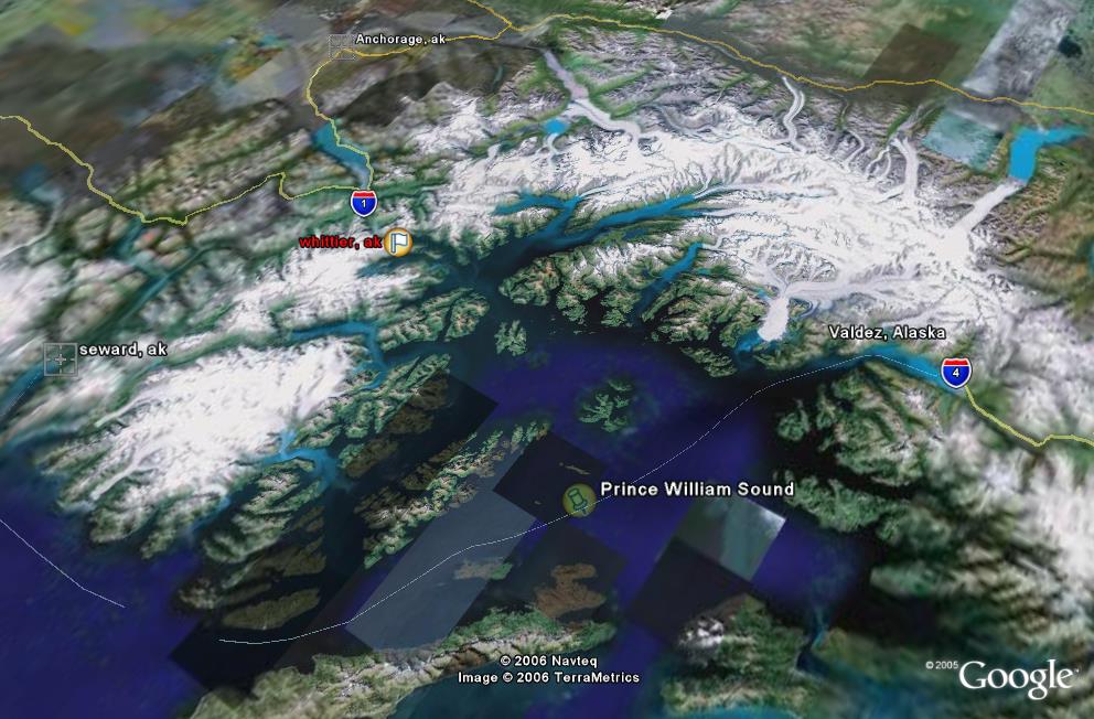 Prince William Sound regional Map